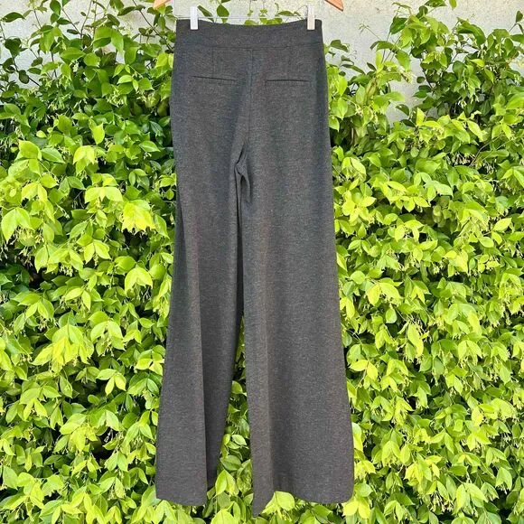 Kit And Ace Flare Trouser Pants Charcoal Grey High-Waisted Womens Size 4 S / M - Picture 4 of 8